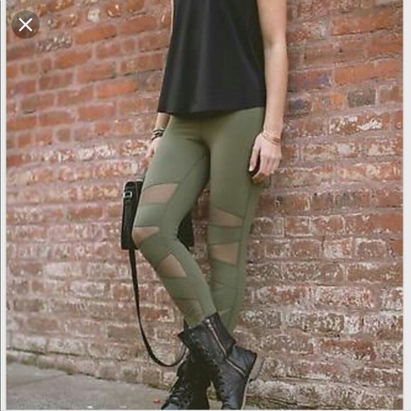 Lululemon wunder under tight tech mesh green - Picture 1 of 8